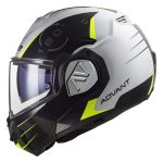 Kaciga LS2 Flip Up FF906 ADVANT CODEX belo crna sa naočarima - Image 2