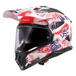 Kaciga LS2 Enduro MX702 PIONEER II FANTASY bijelo crveno plava