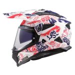 Kaciga LS2 Enduro MX702 PIONEER II FANTASY bijelo crveno plava - Image 2