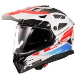 Kaciga LS2 Enduro MX702 PIONEER II NAMIB bijelo plavo crvena