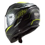 Kaciga LS2 Full Face FF327 CHALLENGER CARBON FOLD žuta sa naočarima - Image 2